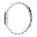Esprit ladies Green Dial Two-Tone Stainless Steel Watch with Crystal-Accented Bezel