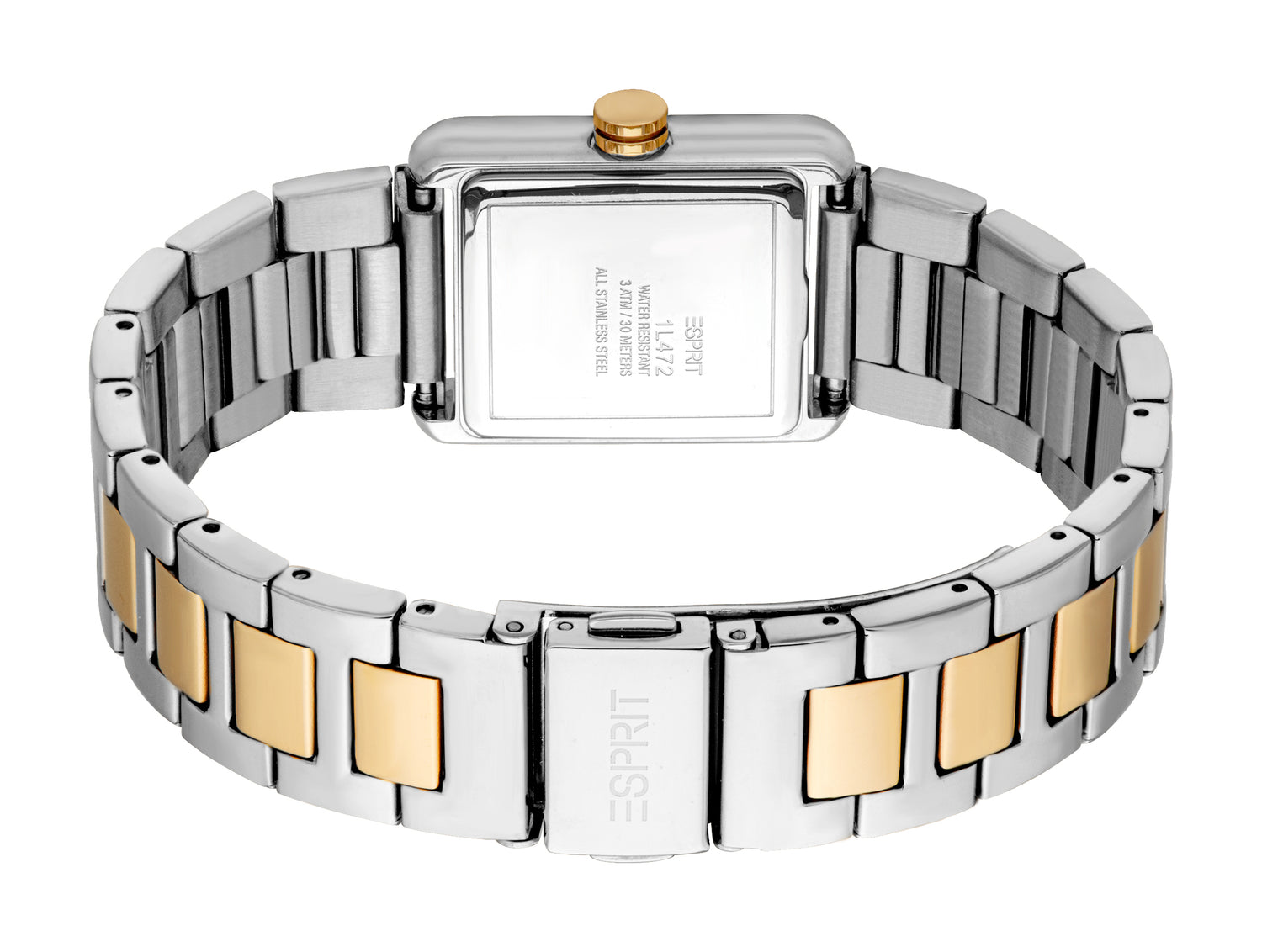 Esprit Ladies' Two-Tone Rectangular Bracelet Watch Esprit Ladies' Two-Tone Rectangular Bracelet Watch