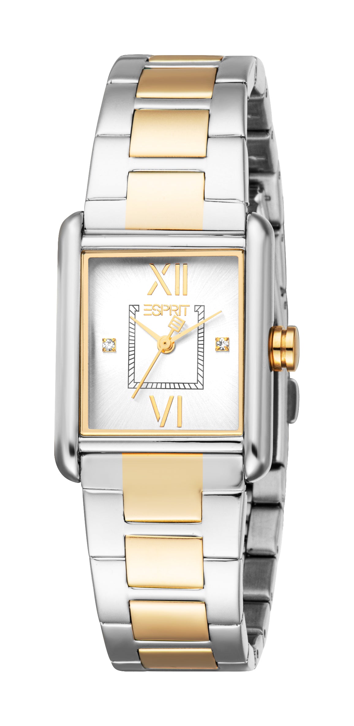 Esprit Ladies' Two-Tone Rectangular Bracelet Watch Esprit Ladies' Two-Tone Rectangular Bracelet Watch