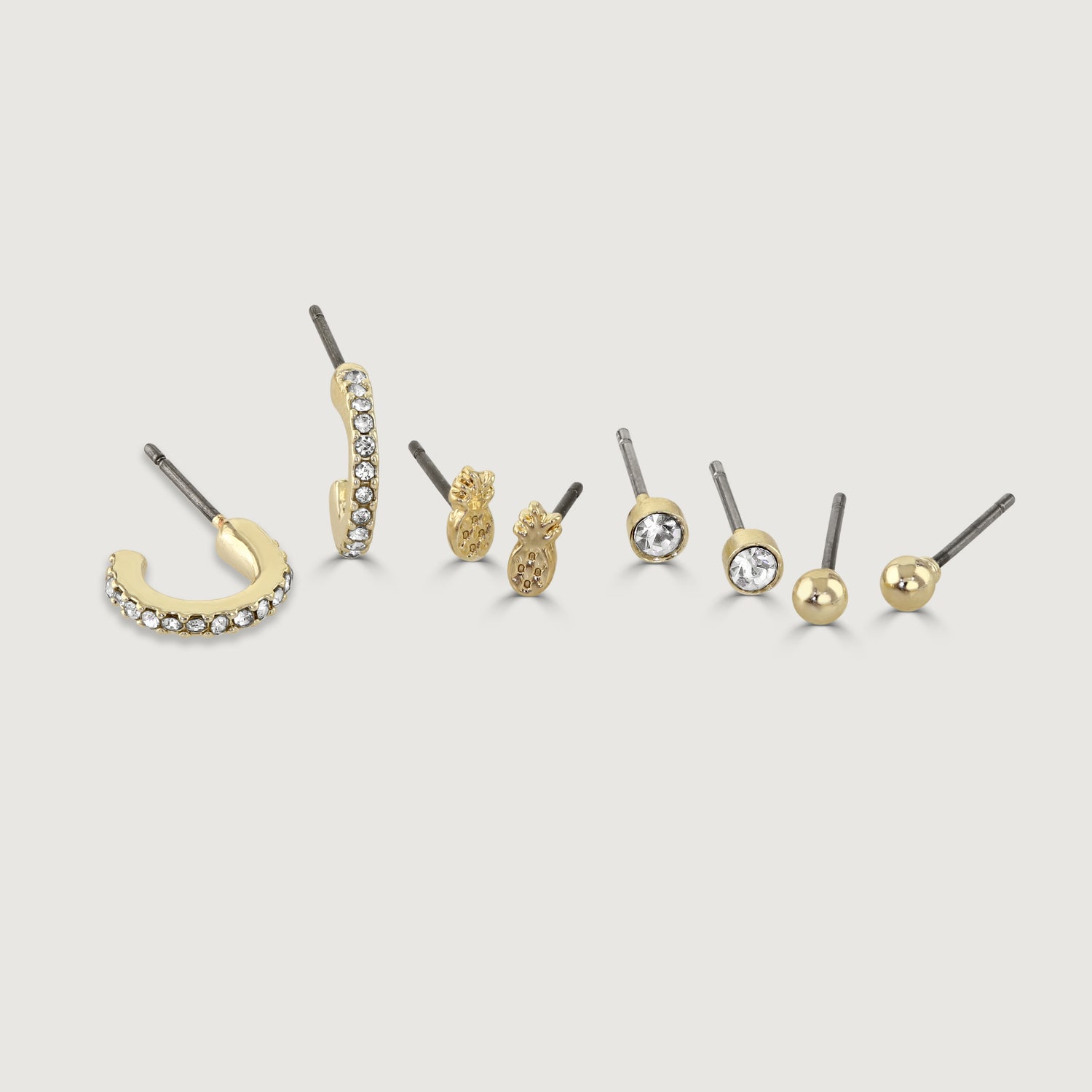 Buckley London Set Of 4 Gold Plated EarringsImitation Gold Buckley London Set Of 4 Gold Plated EarringsImitation Gold