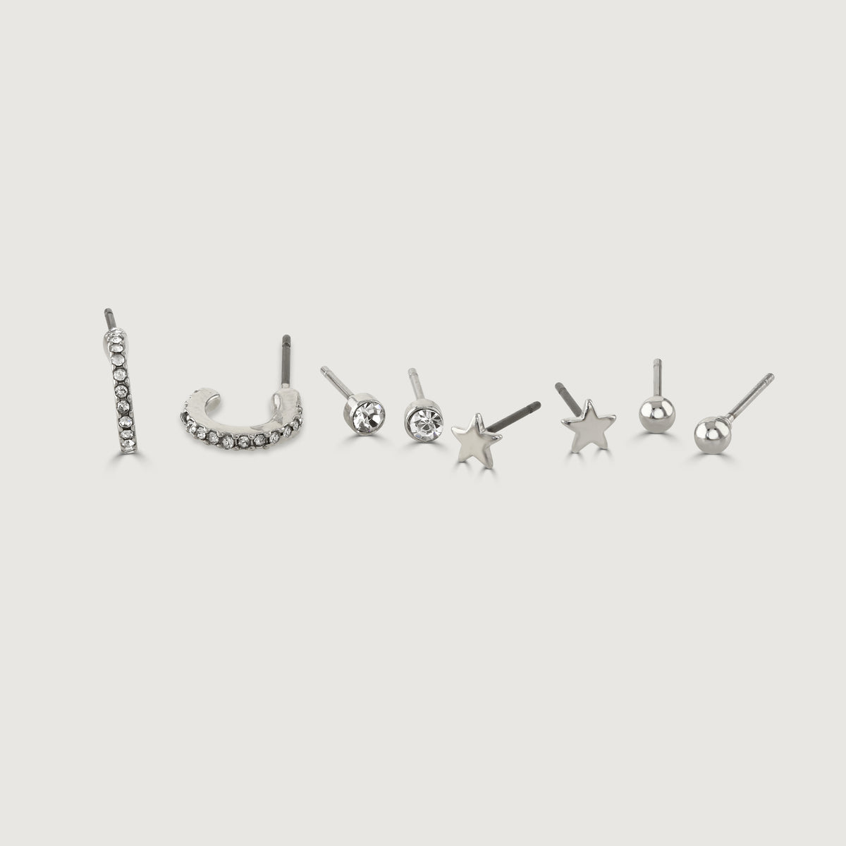 Buckley London Set Of 4 Imitation Rhodium EarringsImitation Rhodium Buckley London Set Of 4 Imitation Rhodium EarringsImitation Rhodium