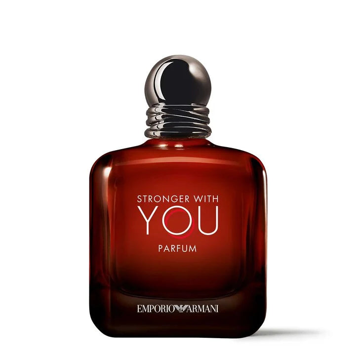 Emporio Armani Stronger With You Parfum 100ml intense amber woody fragrance Qatar luxury perfume Shop Now Online