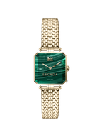 Escada women's malachite dial watch gold plated mesh bracelet square luxury timepiece Paris Gallery Qatar Exclusive Online