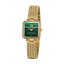 Escada women's malachite dial watch gold plated mesh bracelet square luxury timepiece Paris Gallery Qatar Exclusive Online