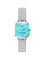 Escada women's turquoise dial watch stainless steel mesh bracelet square case luxury timepiece Paris Gallery Qatar Find Online Today