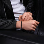 Police Flash Ion Plated Black Stainless Steel Gents Bracelet