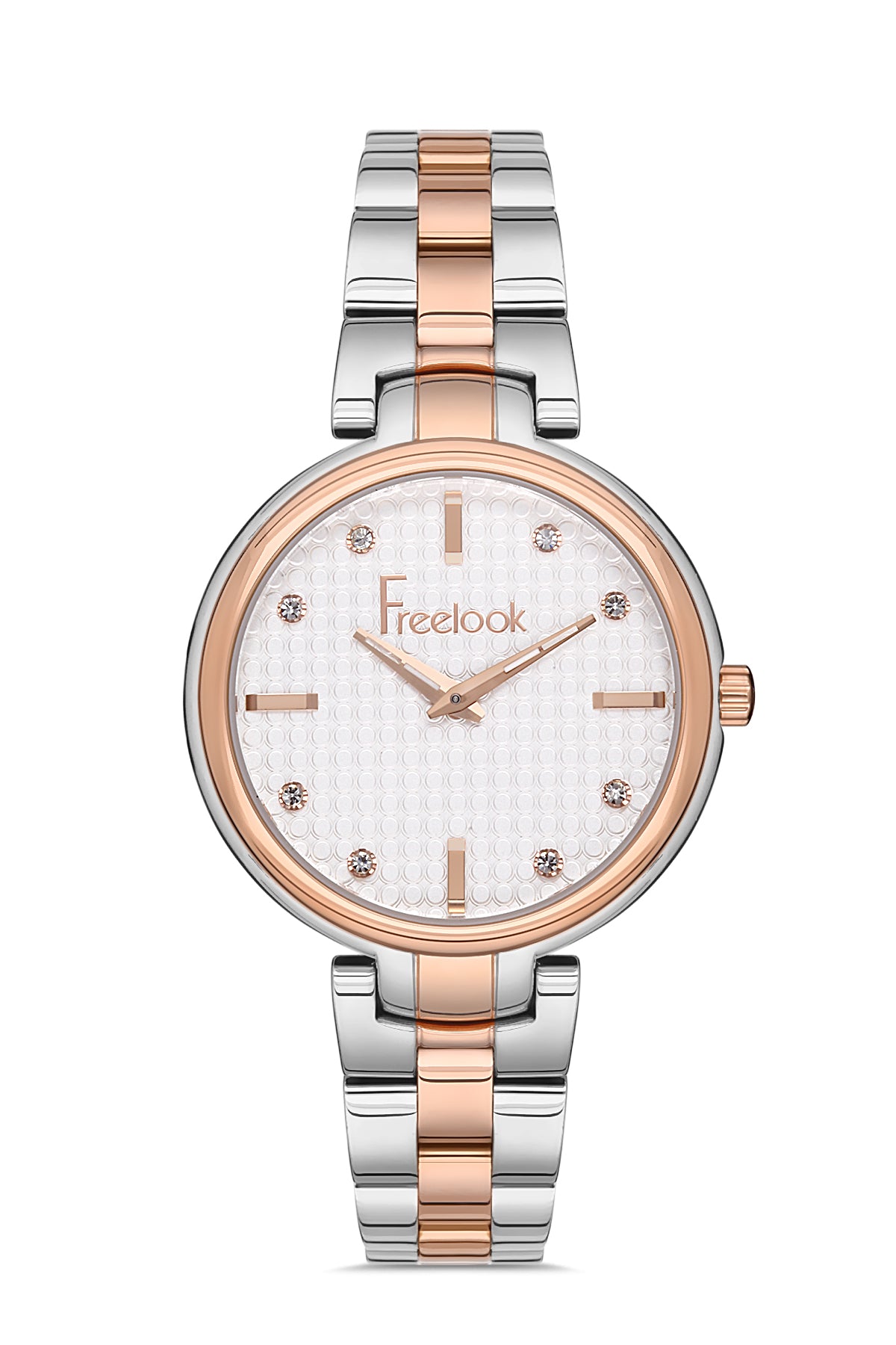 Freelook Women's Two-Tone Rose Gold & Silver Bracelet Watch Secondary image
