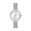 FREELOOK women's silver stainless steel bracelet watch with crystal bezel and silver dial