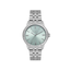 Freelook women's watch featuring a green dial and stainless steel bracelet