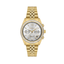 Freelook silver dial gold-tone stainless steel wristwatch with elegant bracelet design