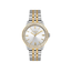 Freelook women's watch featuring a silver dial and two-tone stainless steel bracelet