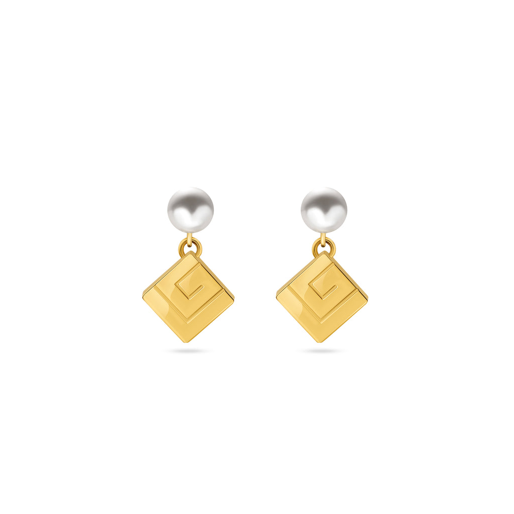 Guy Laroche Audrey Earrings with Pearls