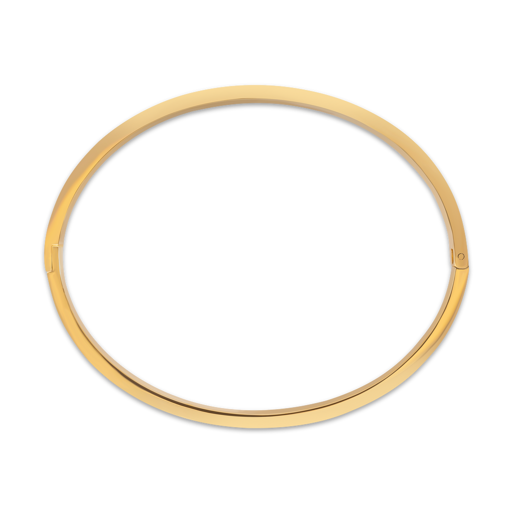 Guy Laroche Grace Ladies Gold Plated Bangle With Green Enamel & Crystals