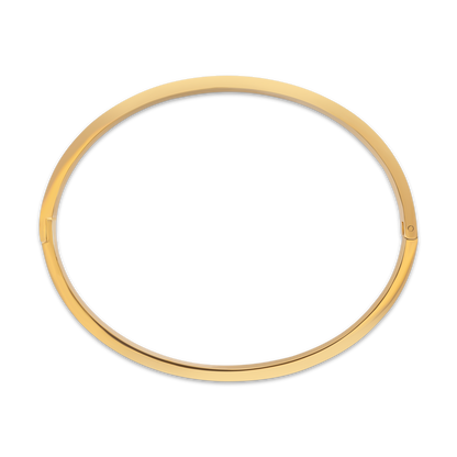 Guy Laroche Grace Ladies Gold Bangle مع مينا وبلورات أخضر
