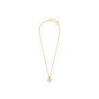 Guy Laroche Coralie Square Gold-Plated Necklace with Mother of Pearl