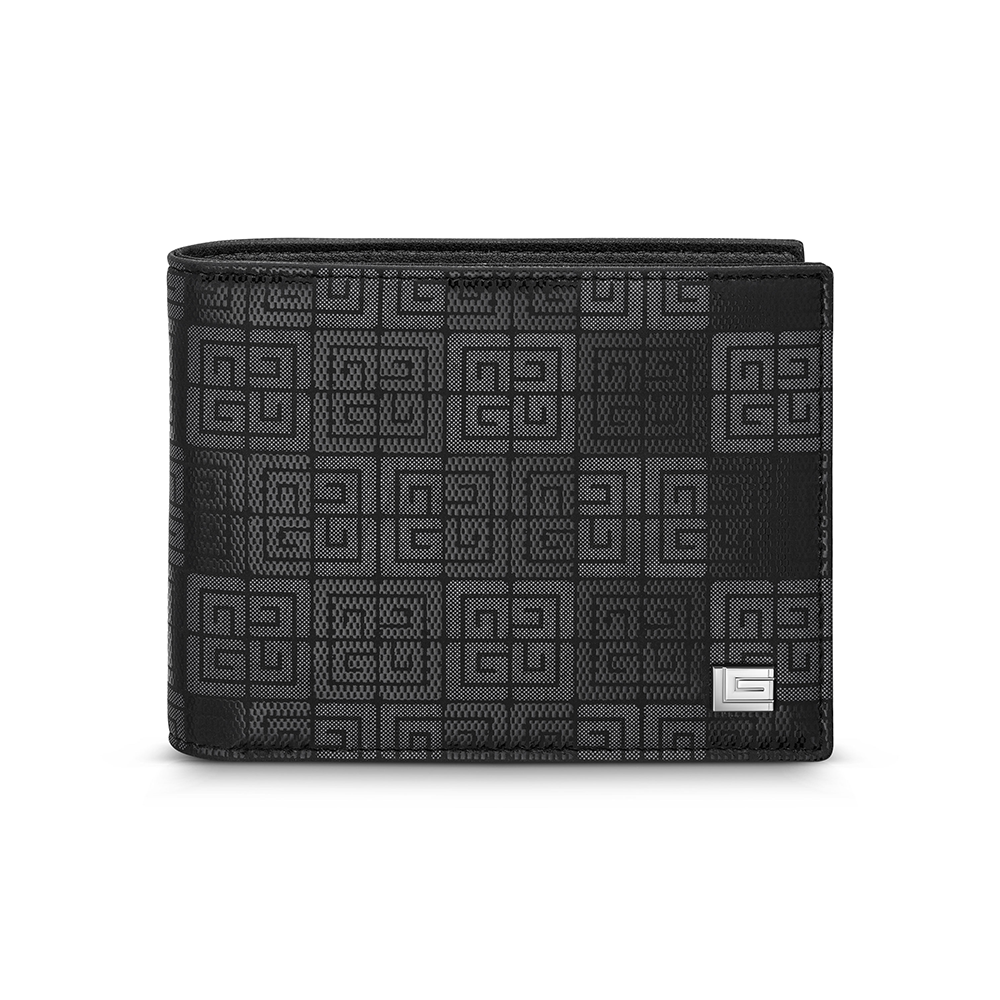 Guy Laroche Gabriel Wallet - Black Vegan Leather