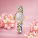 Guy Laroche GL LAU Two-Tone White MOP Dial Women’s Watch