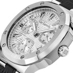 GUY LAROCHE Charlie Multifunction Round Dial Silver Swiss Made Watch for Men