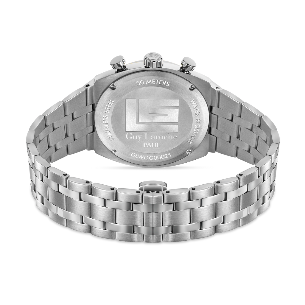 Guy Laroche Blue Pattern Dial Watch