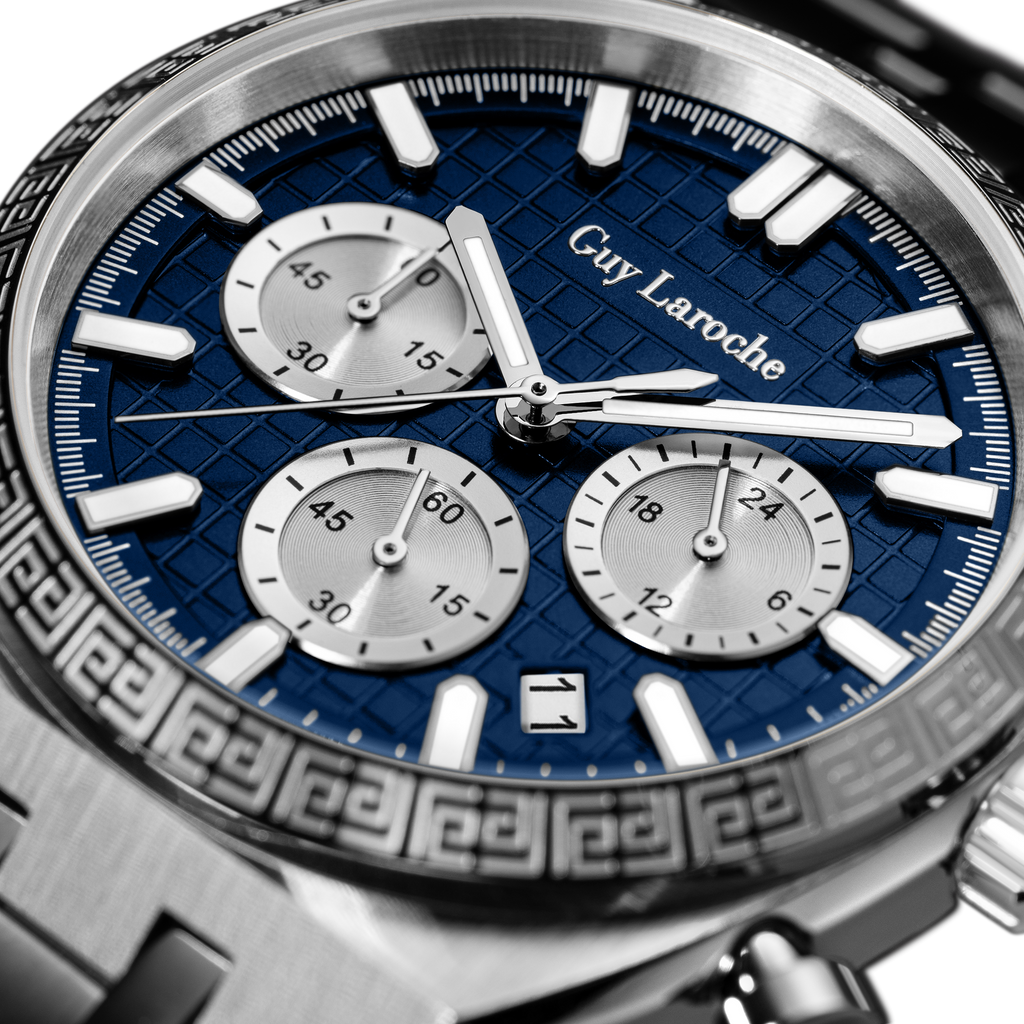 Guy Laroche Paul Gift Set Stainless Steel Watch Blue Dial