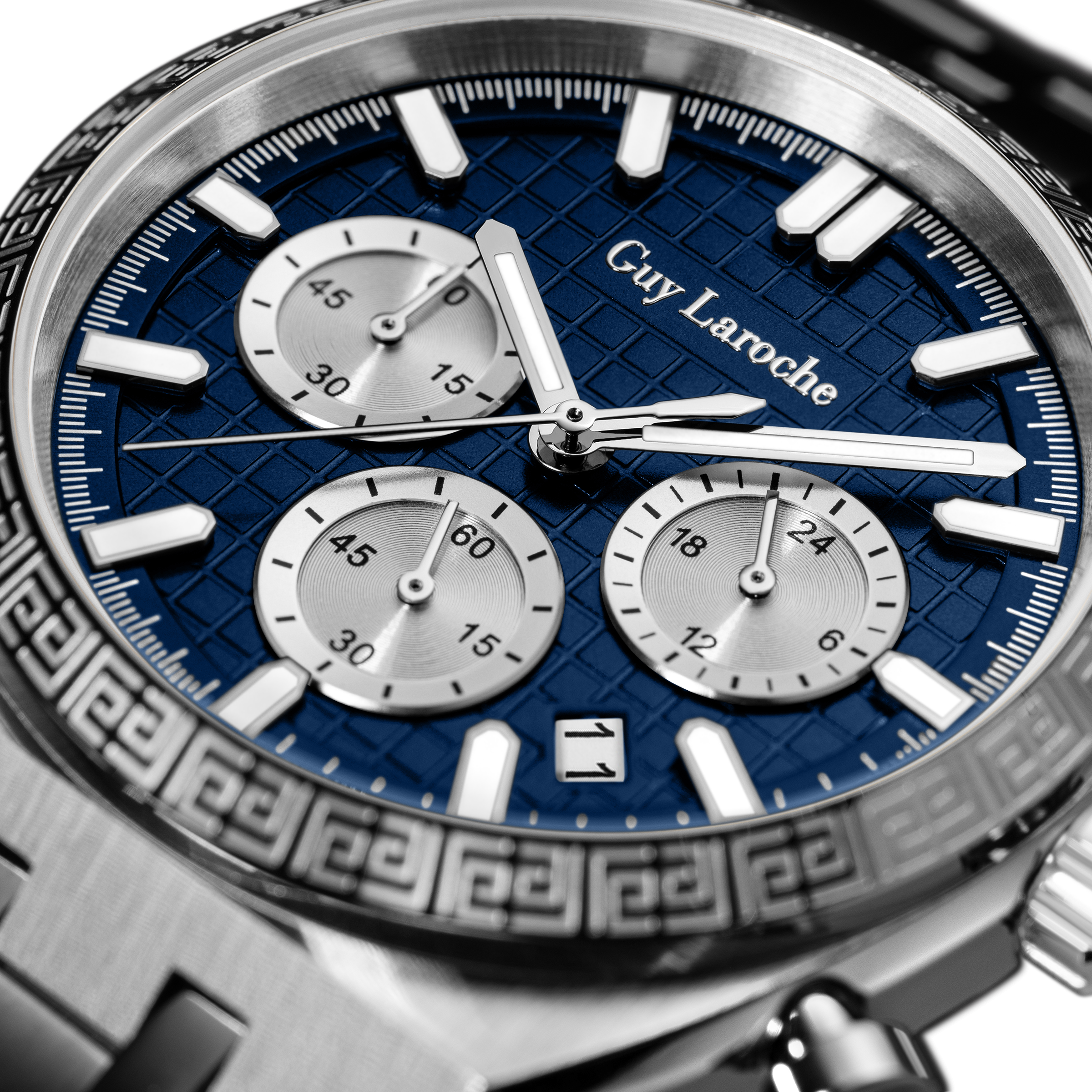Guy Laroche Paul Gift Set Stainless Steel Watch Blue Dial