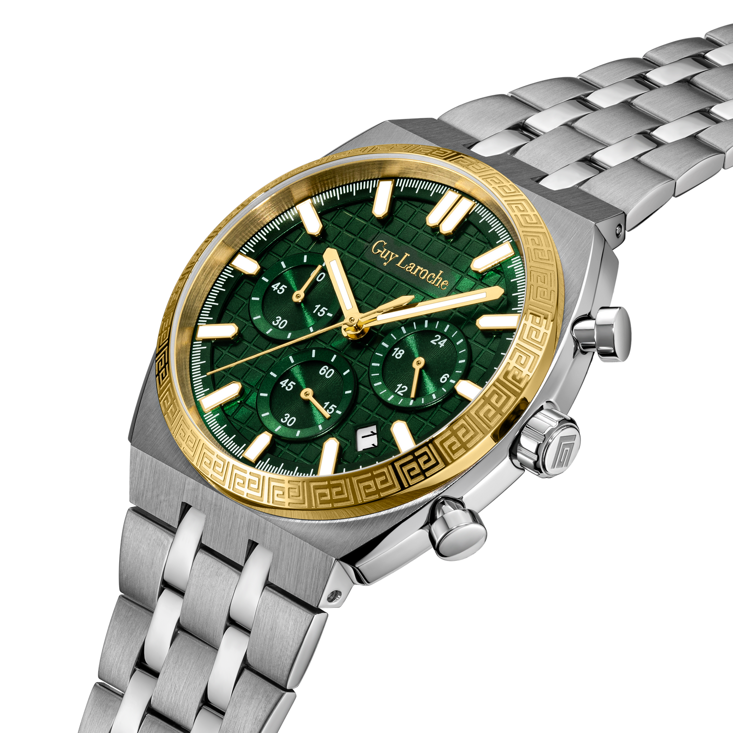 Guy Laroche Olive Green Pattern Dial Watch Guy Laroche Olive Green Pattern Dial Watch