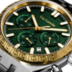 Guy Laroche Paul Two-Tone Stainless Steel Watch Gift Set Green Dial