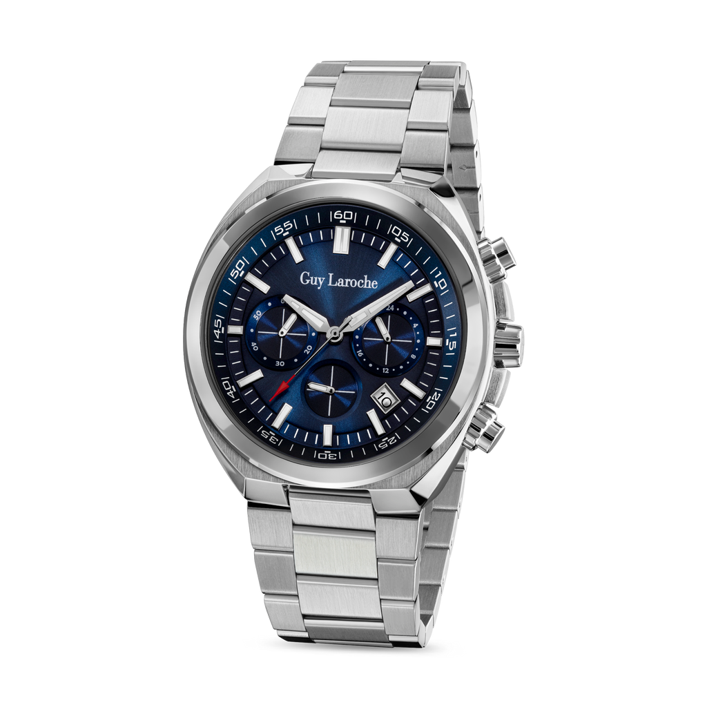 Guy Laroche Blue Sunray Dial Watch