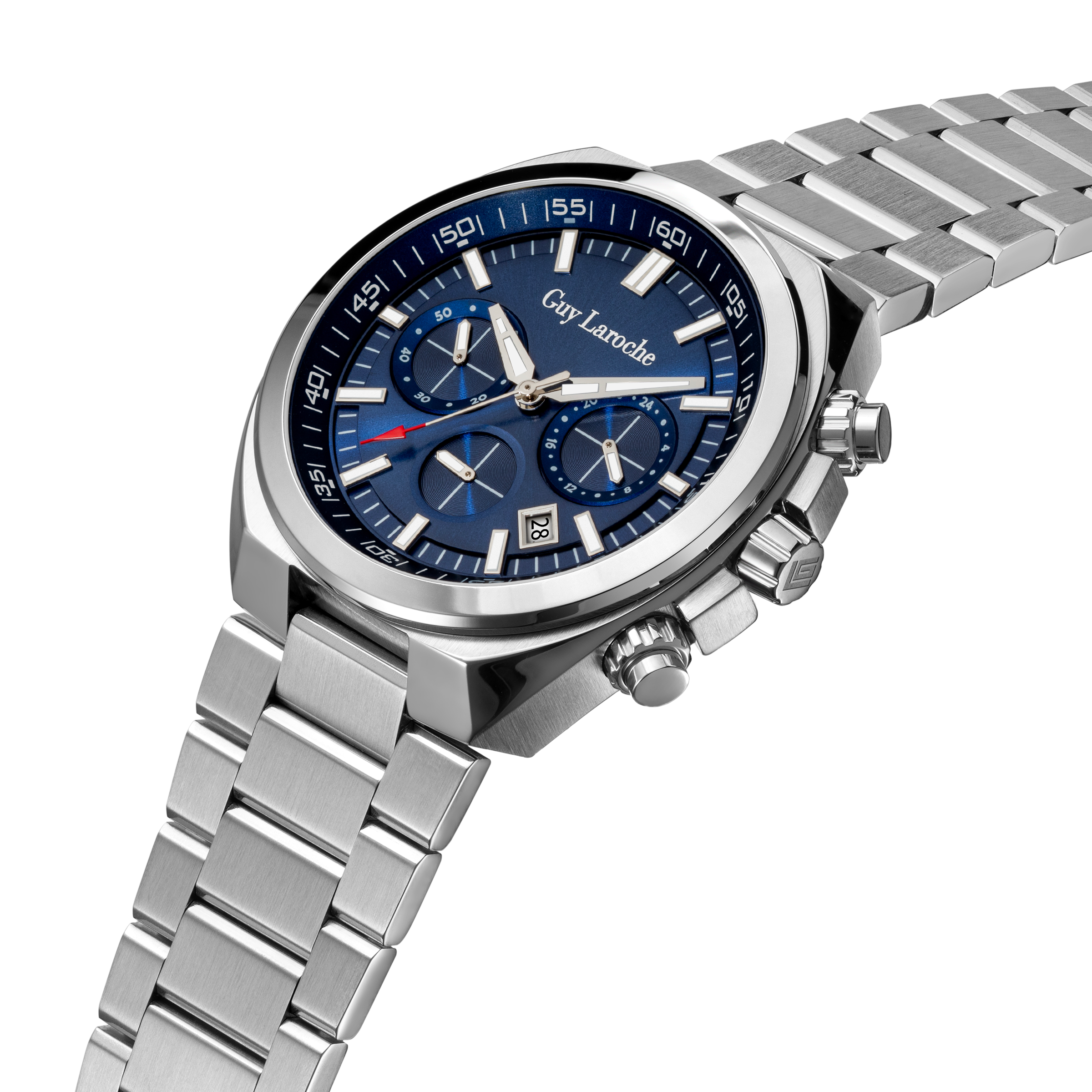 Guy Laroche Blue Sunray Dial Watch