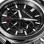 Guy Laroche BAP Stainless Steel Watch Gift Set Black Dial with Pen & Cufflinks