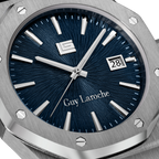 Guy Laroche Blue Pattern Dial Watch