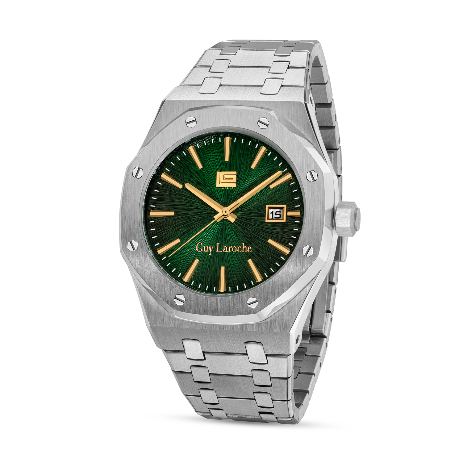 Guy Laroche Green Pattern Dial Watch
