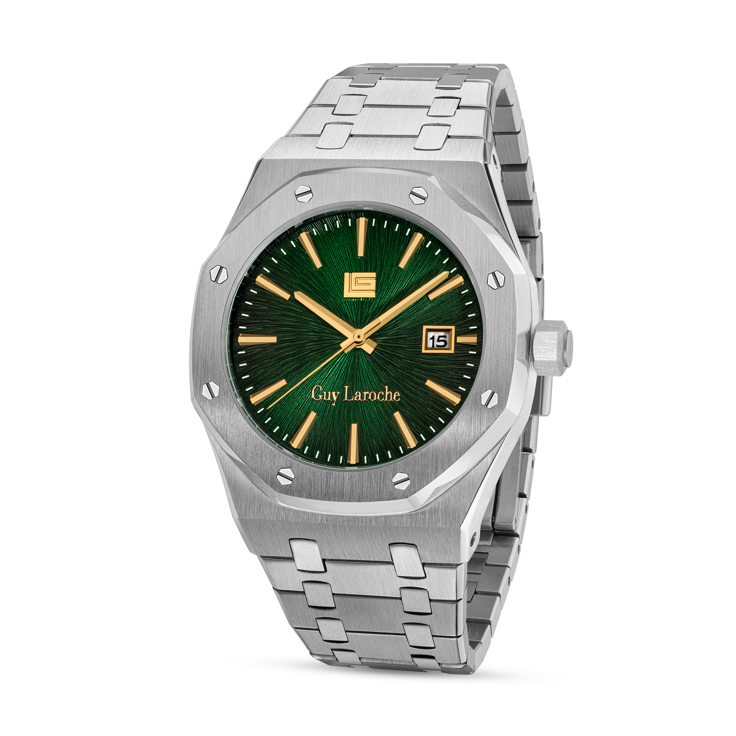 Guy Laroche Green Pattern Dial Watch