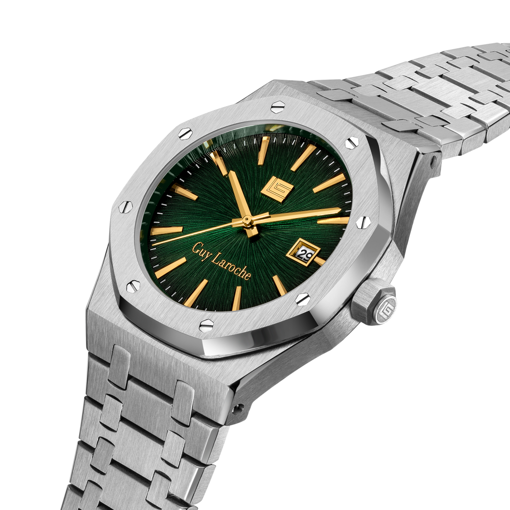 Guy Laroche Green Pattern Dial Watch