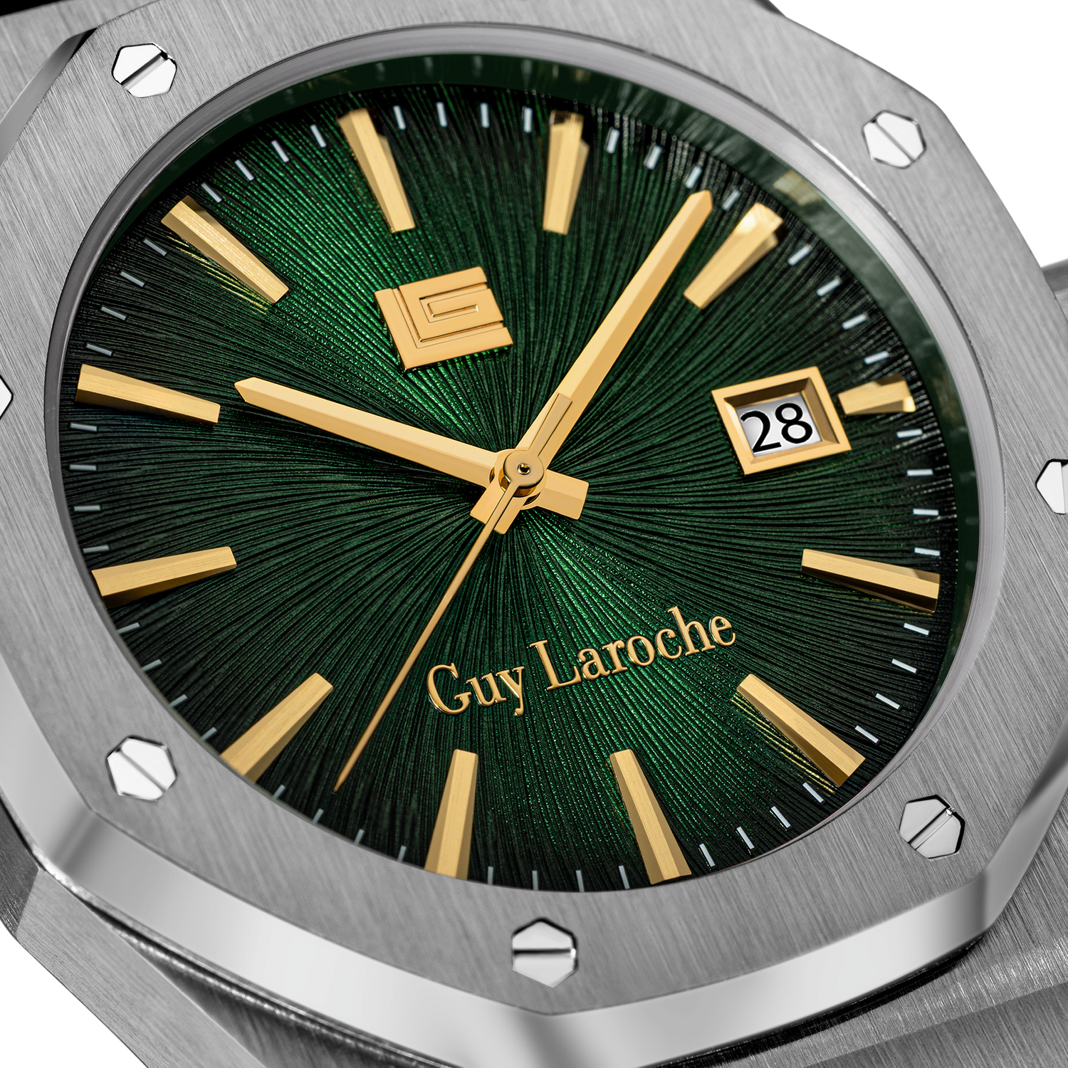 Guy Laroche Green Pattern Dial Watch Guy Laroche Green Pattern Dial Watch