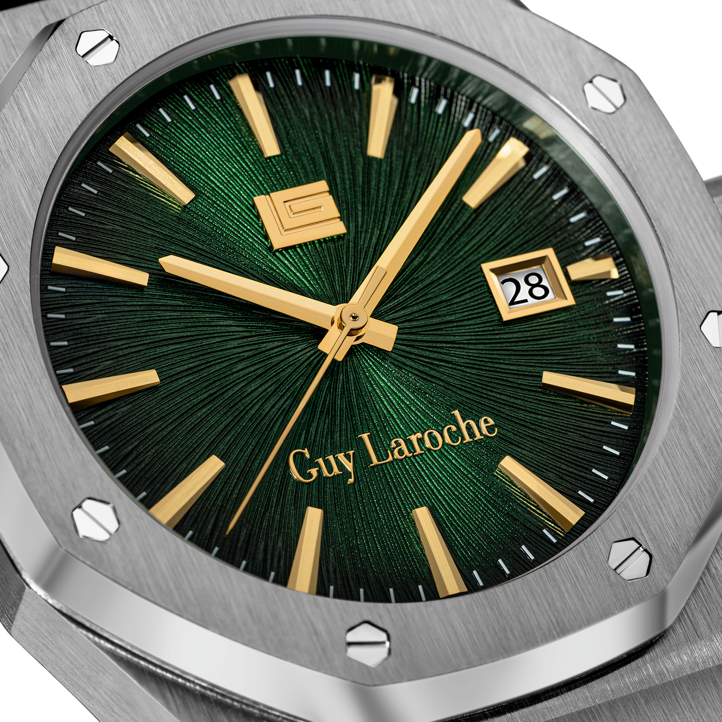Guy Laroche Green Pattern Dial Watch