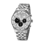 Guy Laroche Silver Embossed Dial Watch