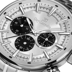 Guy Laroche Silver Embossed Dial Watch