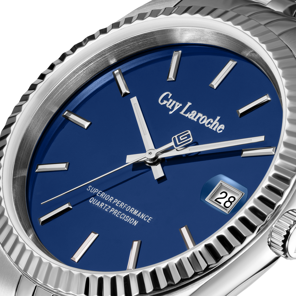 Guy Laroche GL ANT-G Stainless Steel Blue Dial Men’s Watch