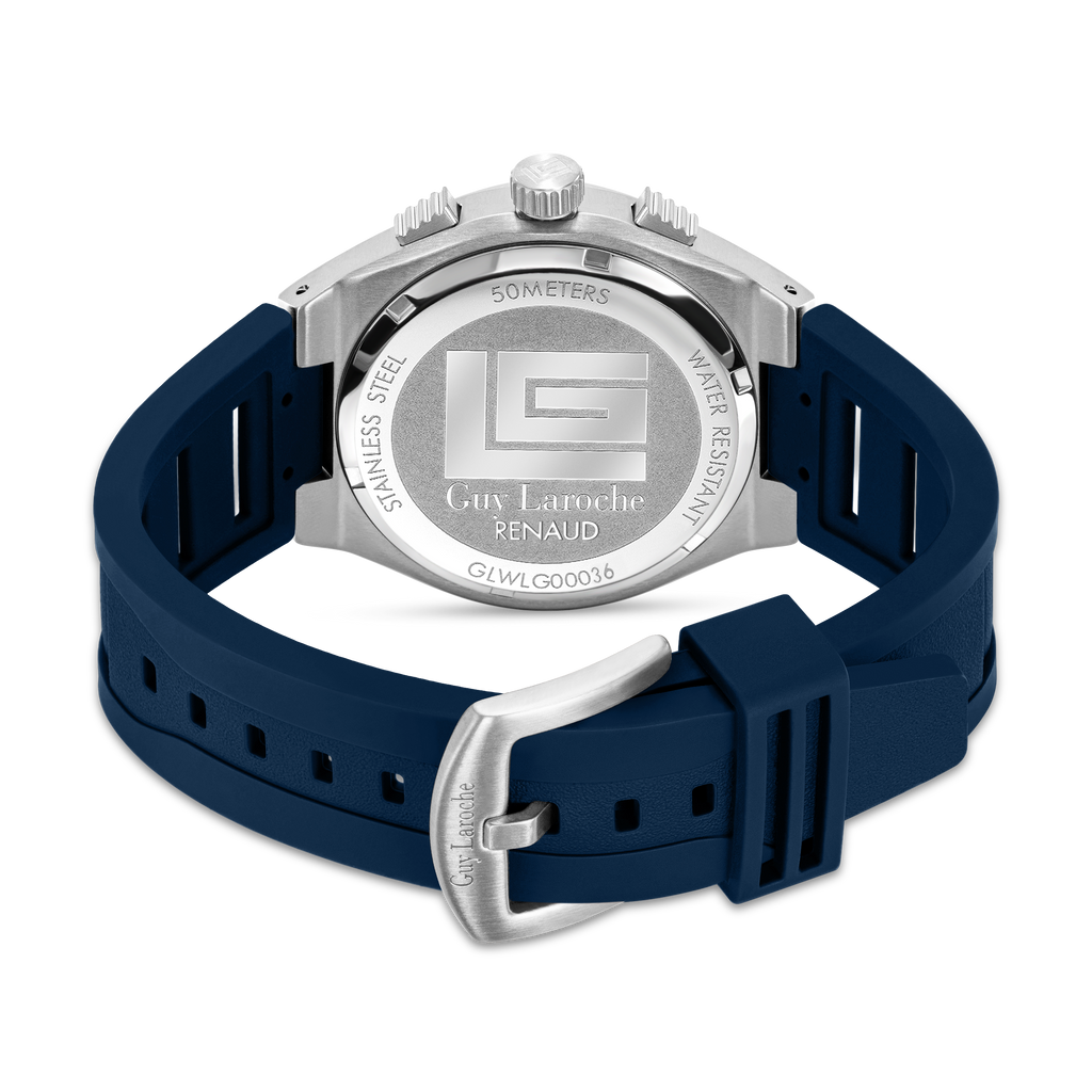 Guy Laroche GL REN Stainless Steel Blue Dial Men’s Chronograph Watch