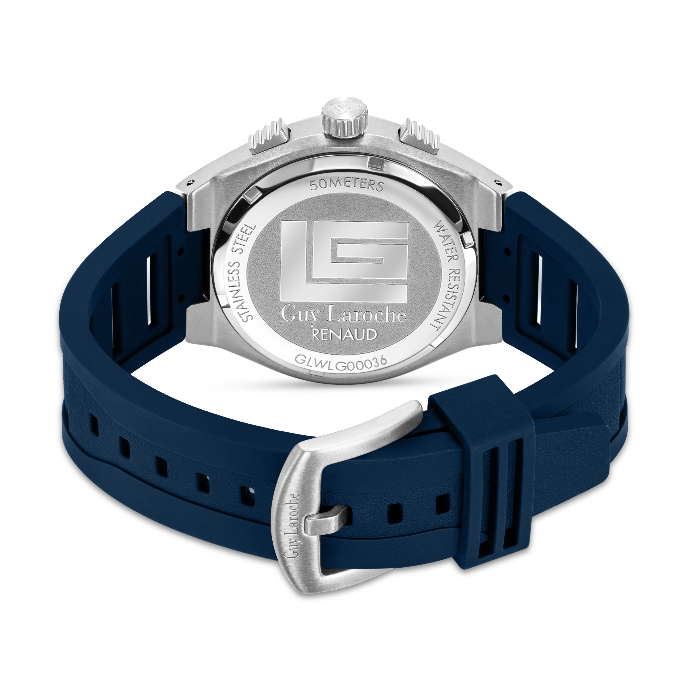 Guy Laroche GL REN Stainless Steel Blue Dial Men’s Chronograph Watch