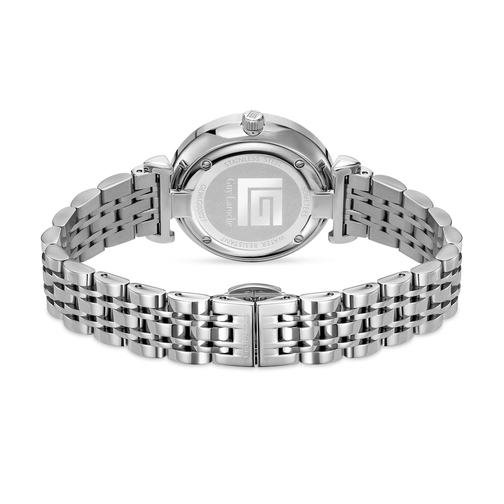 Guy Laroche - Blue Mop Stone Dial Women's Watch with Stainless Steel Bracelet