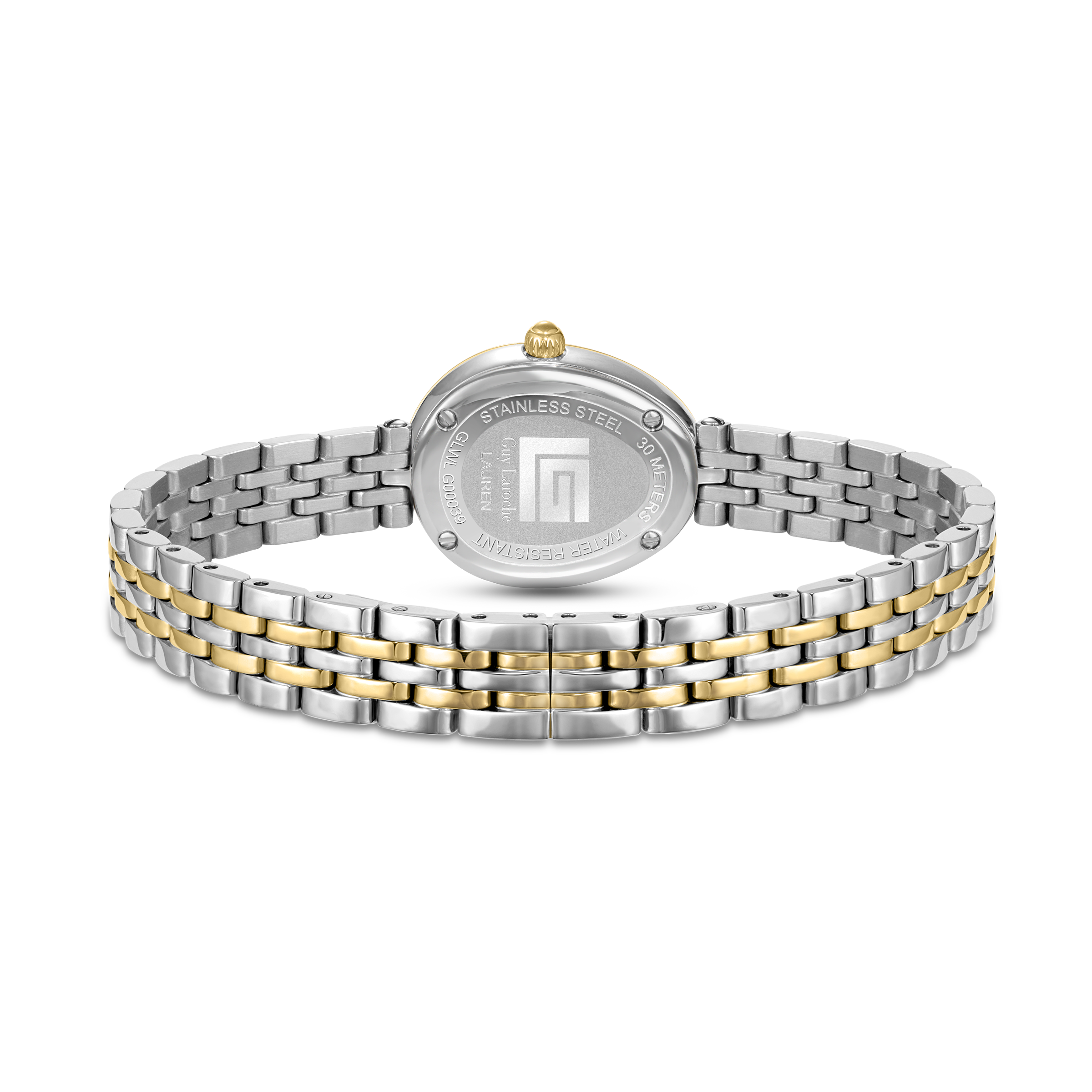 Guy Laroche GL LAU Two-Tone White MOP Dial Women’s Watch
