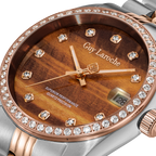 Guy Laroche GL ROS-L Two-Tone Tiger Eye Dial Women’s Watch