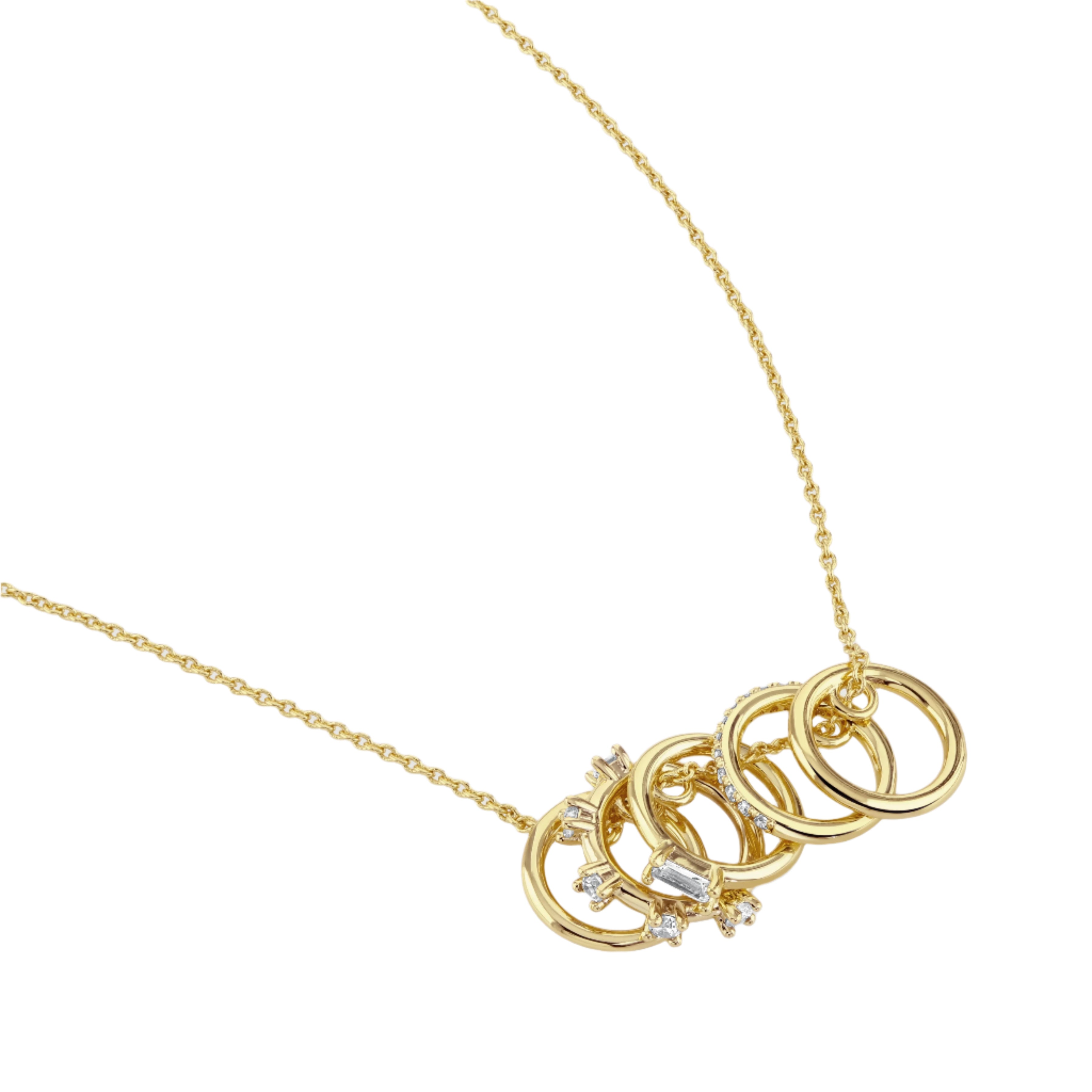 Buckley London Crystal Hoop Pendant Imitation Gold (10k) Plated O/S SS24