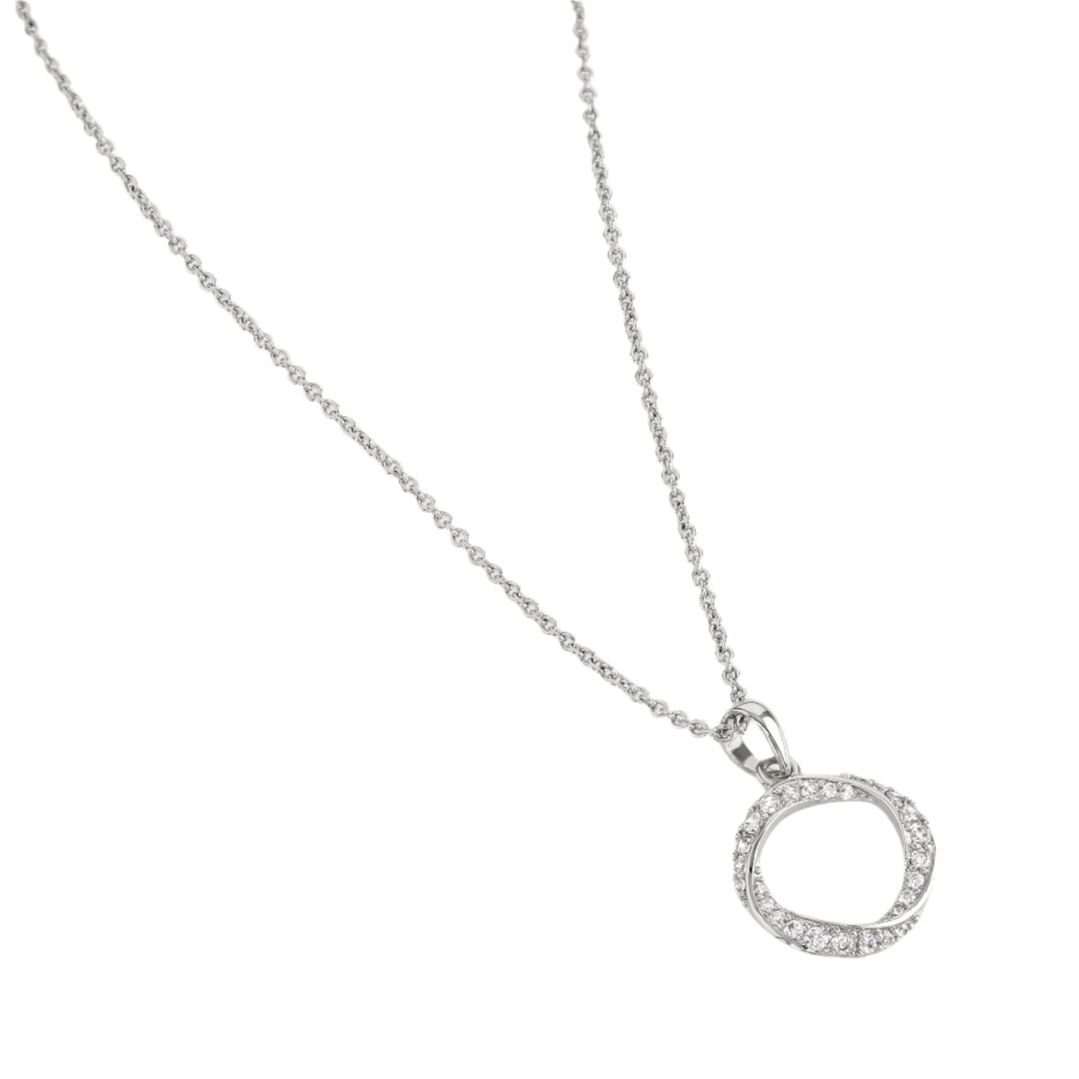 Buckley London Rhodium Viennese Hoop Necklace Rhodium O/S SS24 Buckley London Rhodium Viennese Hoop Necklace Rhodium O/S SS24