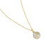 Buckley London TwoTone Pave Halo Necklace Gold + Rhodium