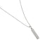 Buckley London Rhodium Pave Bar Necklace Rhodium