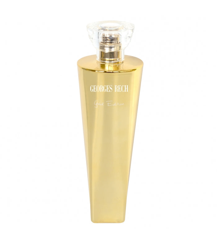 Georges Rech Muse Gold Eau de Parfum for Women 100ml in an elegant gold bottle, available for online purchase at Paris Gallery Qatar
