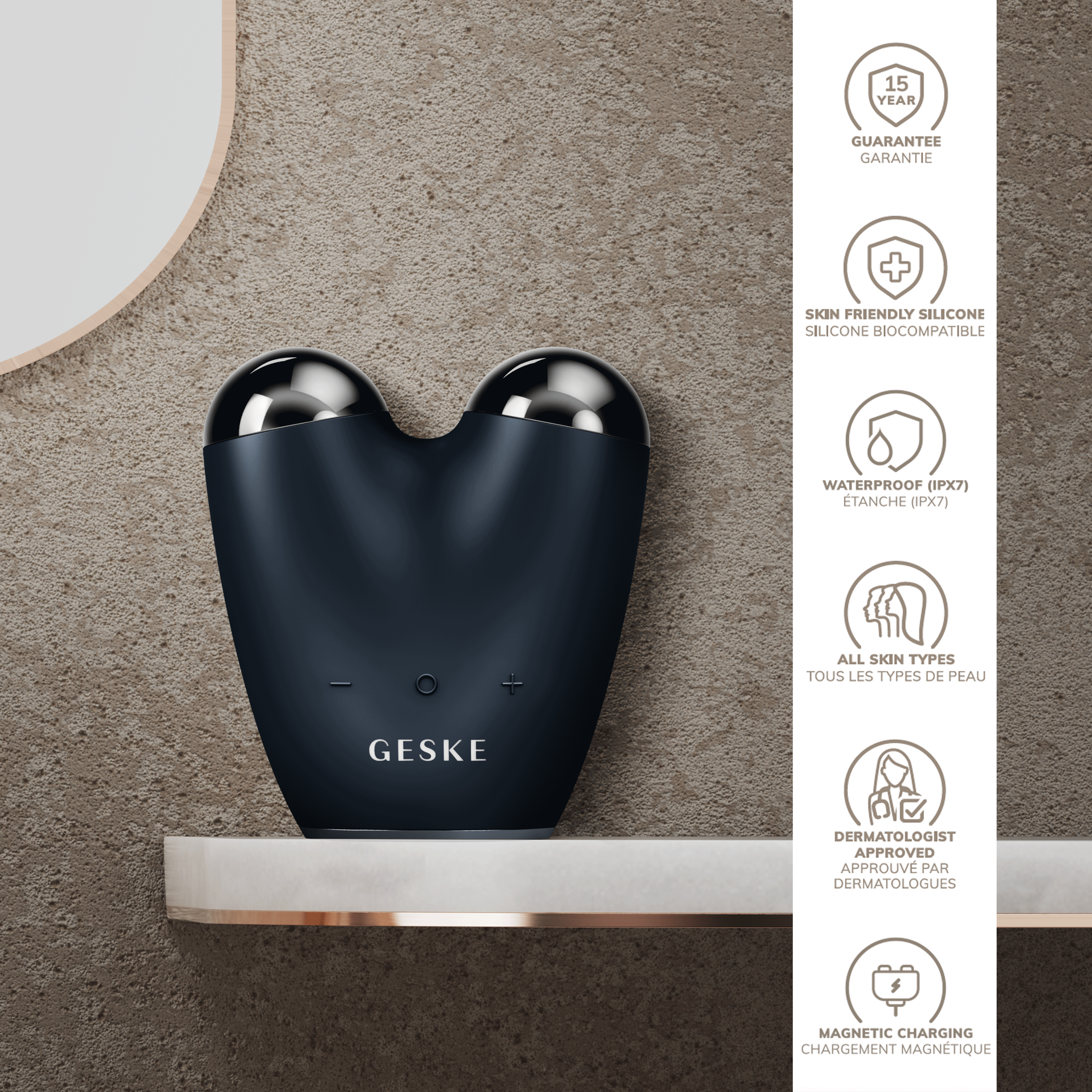 Geske MicroCurrent Face-Lifter 6 in 1 Black at Paris Gallery Qatar